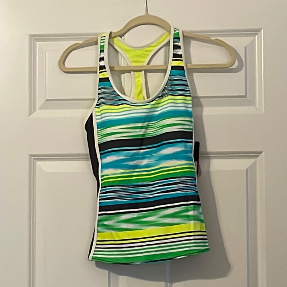 Zeroxposur Striped Multicolor‎ Women's swim Tank Top size 8